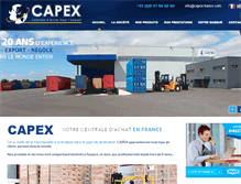 Tablet Screenshot of capex-france.com